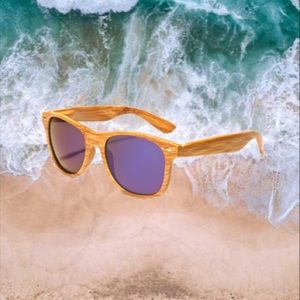 ⭐️2/$15 Wood Effect Wayfarer Sunglasses